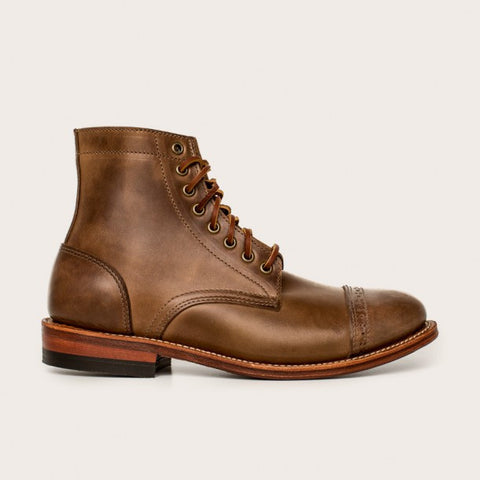 Natural Cap-Toe Trench Boot