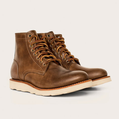 Natural Vibram Sole Trench Boot